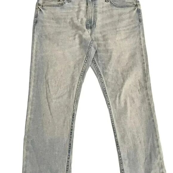 HOLLISTER Slim Straight Slim Classic Light Blue Denim Men Size W33 L30 #1015 - Picture 11 of 16